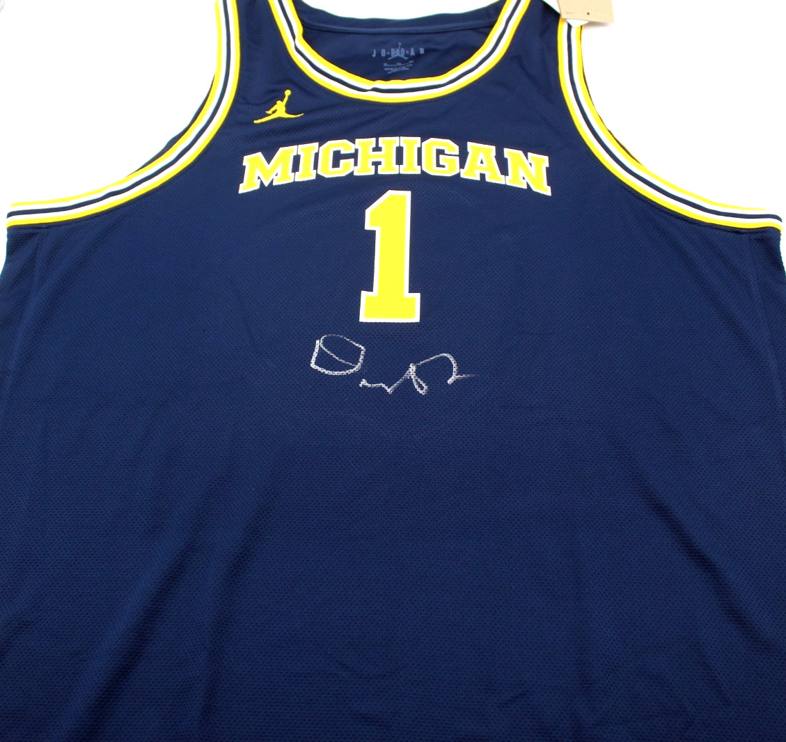 Dusty May Michigan Wolverines Signed Basketball Jersey w/Beckett COA BW54152