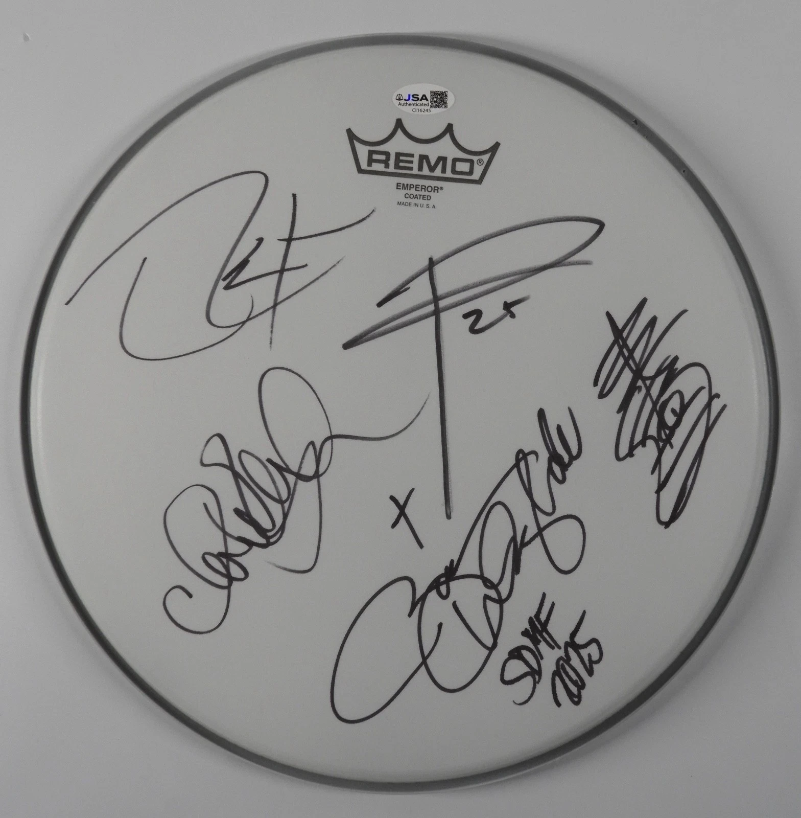 Pantera Signed Autograph Drum Head JSA COA 12