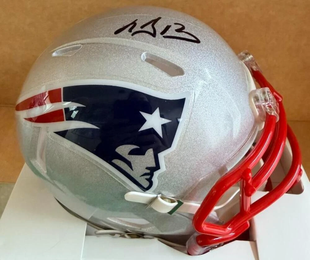 LEGARRETTE BLOUNT NEW ENGLAND PATRIOTS SIGNED SPEED MINI HELMET JSA