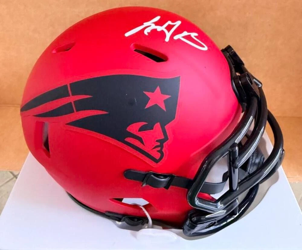 LEGARRETTE BLOUNT NEW ENGLAND PATRIOTS SIGNED RAVE MINI HELMET JSA
