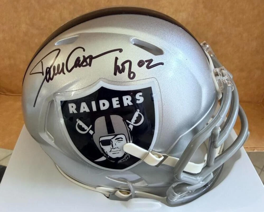 DAVE CASPER OAKLAND RAIDERS HOF02 SIGNED MINI HELMET BECKETT