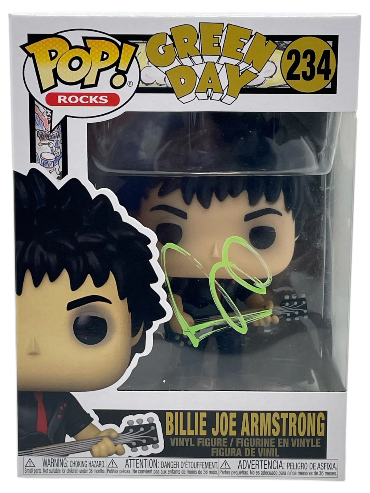 Billie Joe Armstrong Signed Autograph Green Day Funko Pop Figure Beckett COA