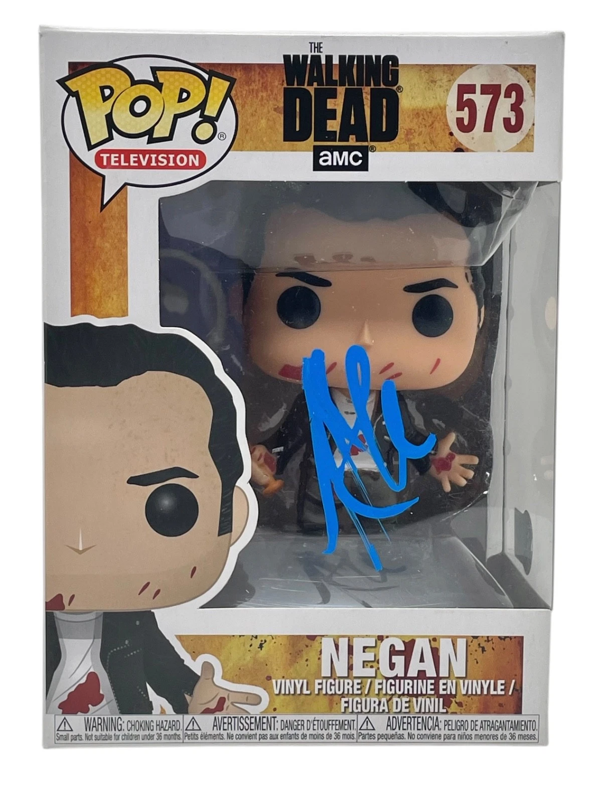 Jeffrey Dean Morgan Signed The Walking Dead Negan Funko Pop #573 Autograph BAS