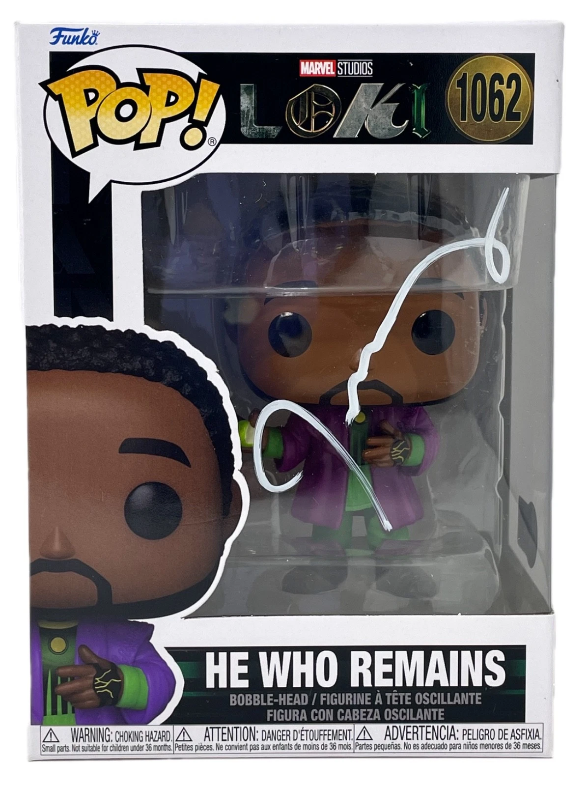 Jonathan Majors Signed Loki He Who Remains Funko Pop Marvel Autograph BAS COA