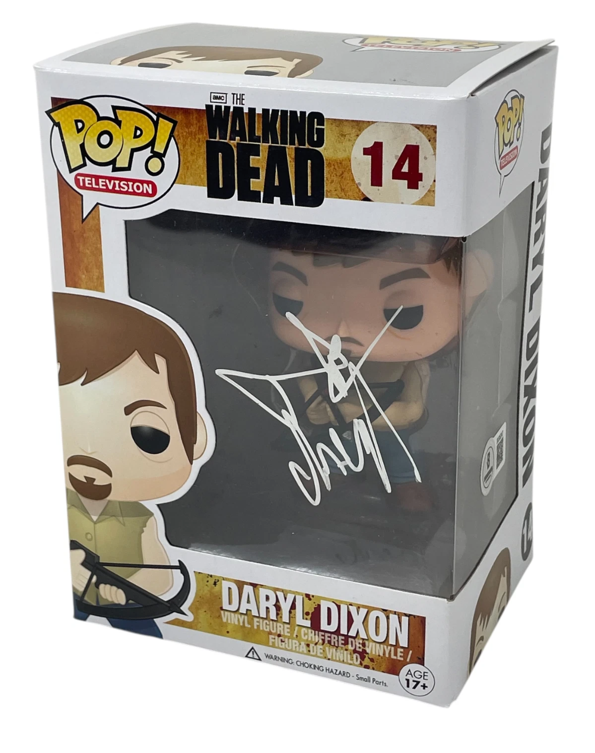 Norman Reedus Signed The Walking Dead Daryl Dixon Funko Pop 14 Autograph BAS COA
