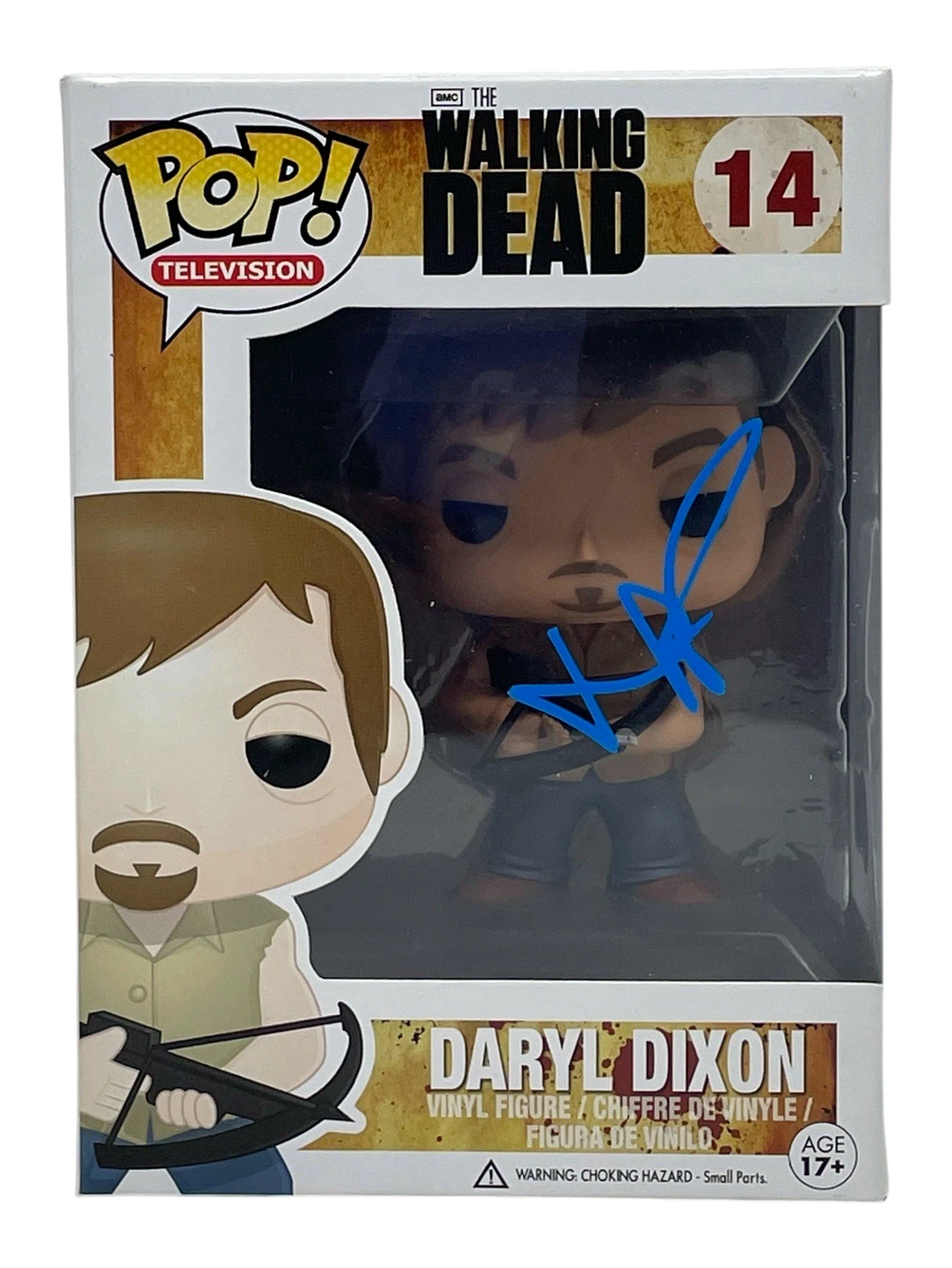 Norman Reedus The Walking Dead Signed Autograph Daryl Dixon Funko Pop 14 Beckett