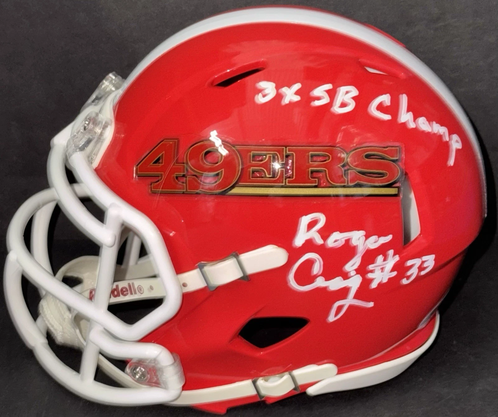 Roger Craig Signed Autographed Custom San Francisco 49ers Mini Helmet PSA/DNA