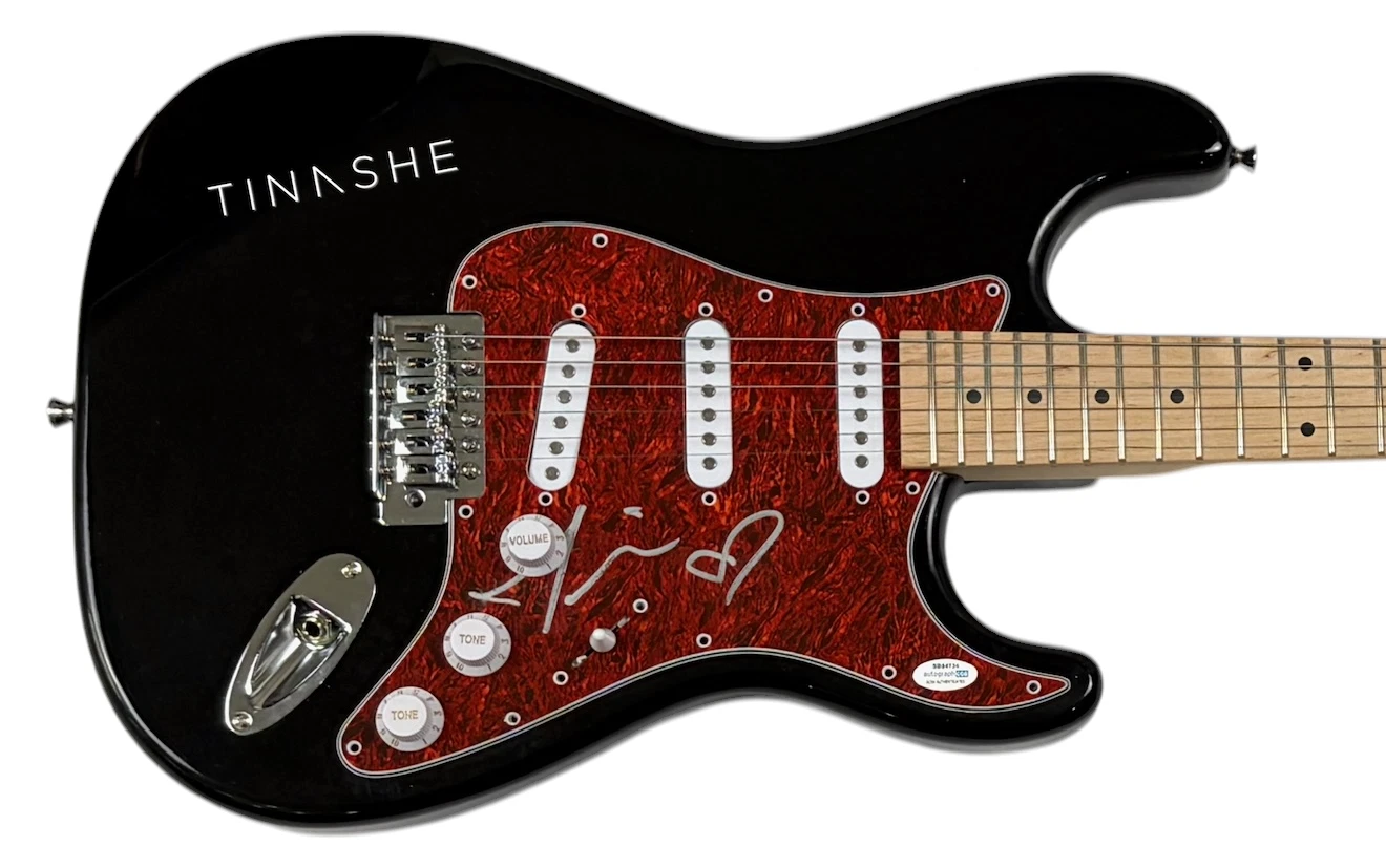 Tinashe Signed Autograph Electric Guitar Pop Singer 2 On Quantum Baby ACOA COA