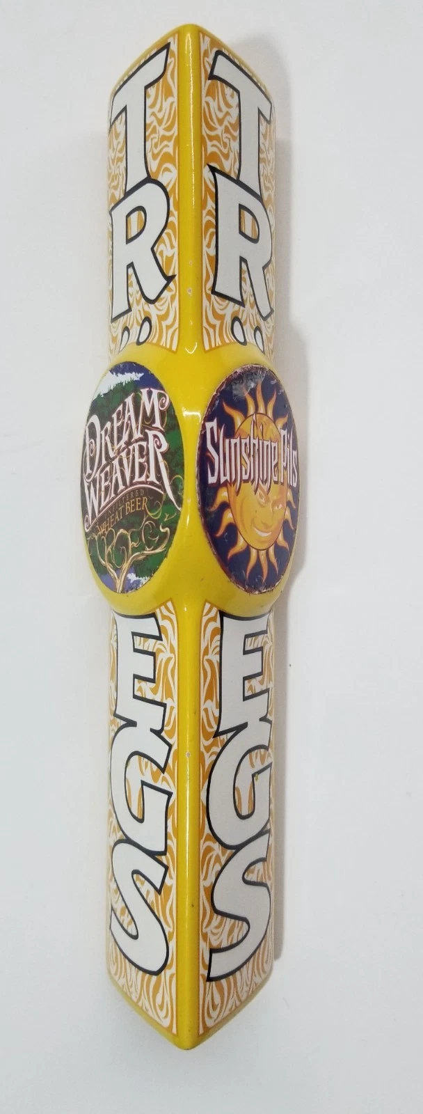 Troegs Independent Brew DreamWeaver Wheat & Sunshine Pils Beer Tap Handle Knob
