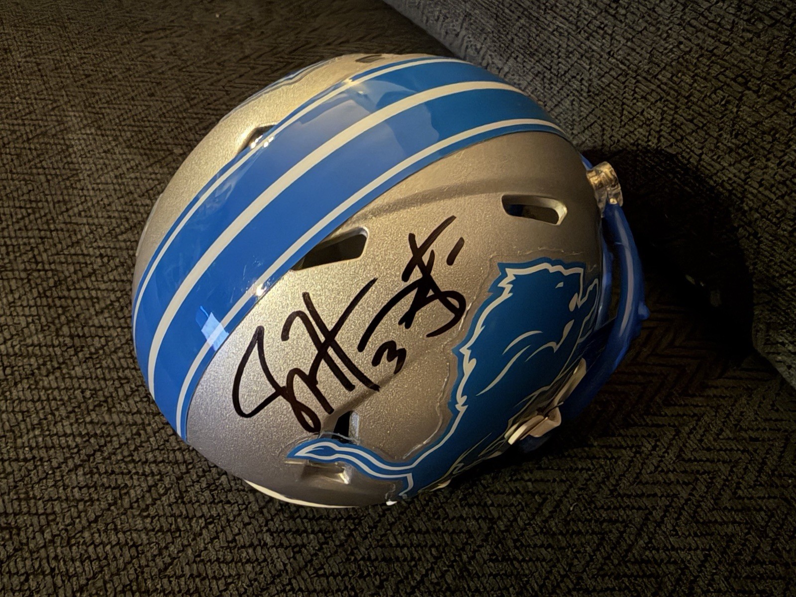 Joey Harrington Signed Mini Helmet Detroit Lions Autographed