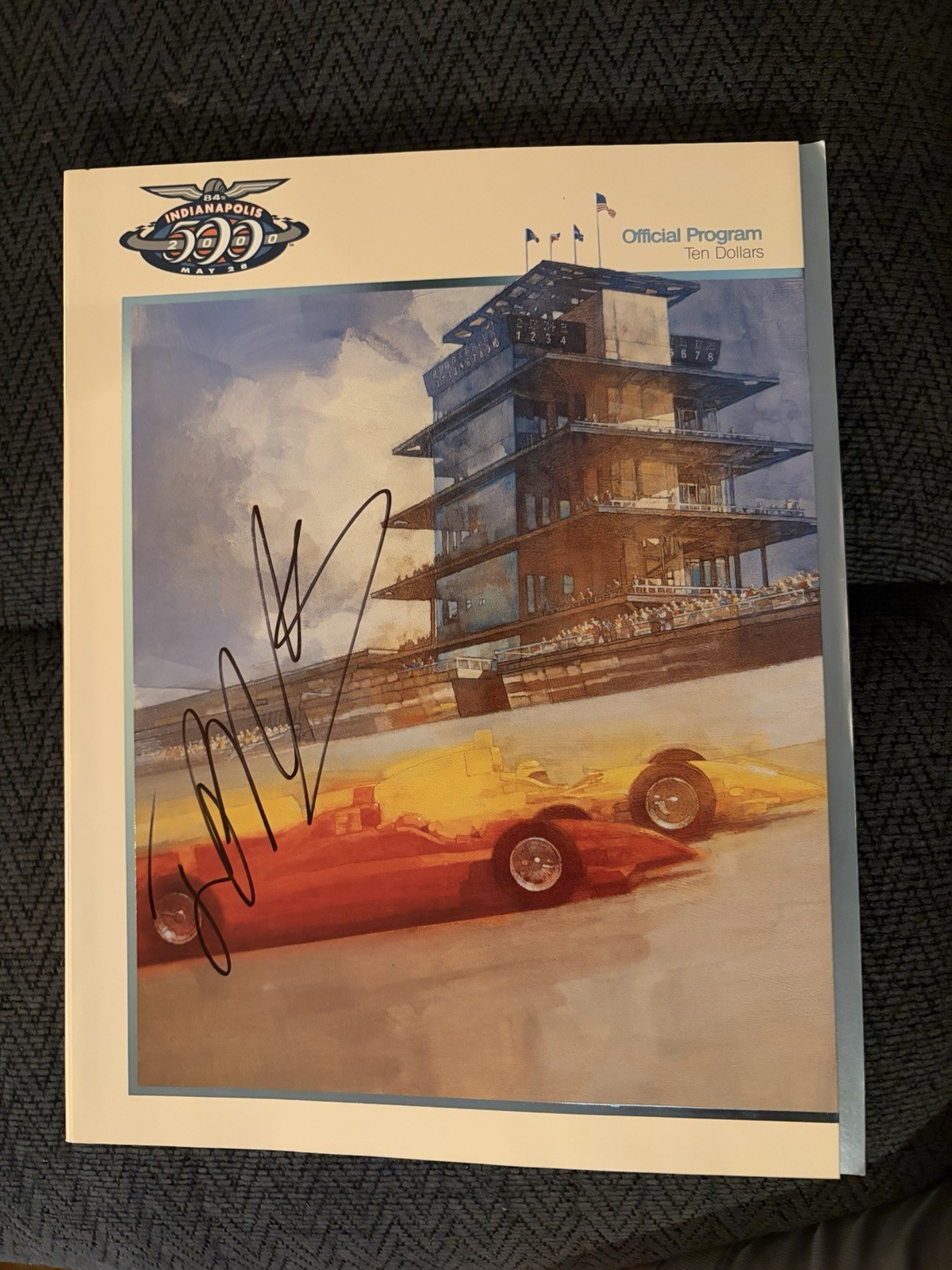 Juan Montoya Signed Program Indianapolis Indy 500 2000 Winner Autographed