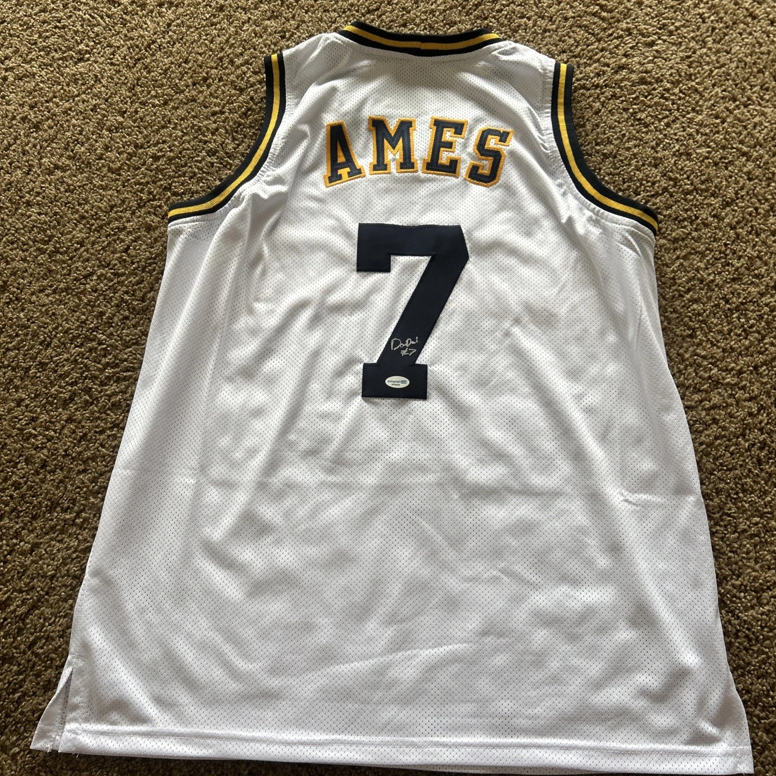 CALIFORNIA GOLDEN BEARS- DAI DAI AMES SIGNED AUTOGRAPH JERSEY ACOA BASKETBALL