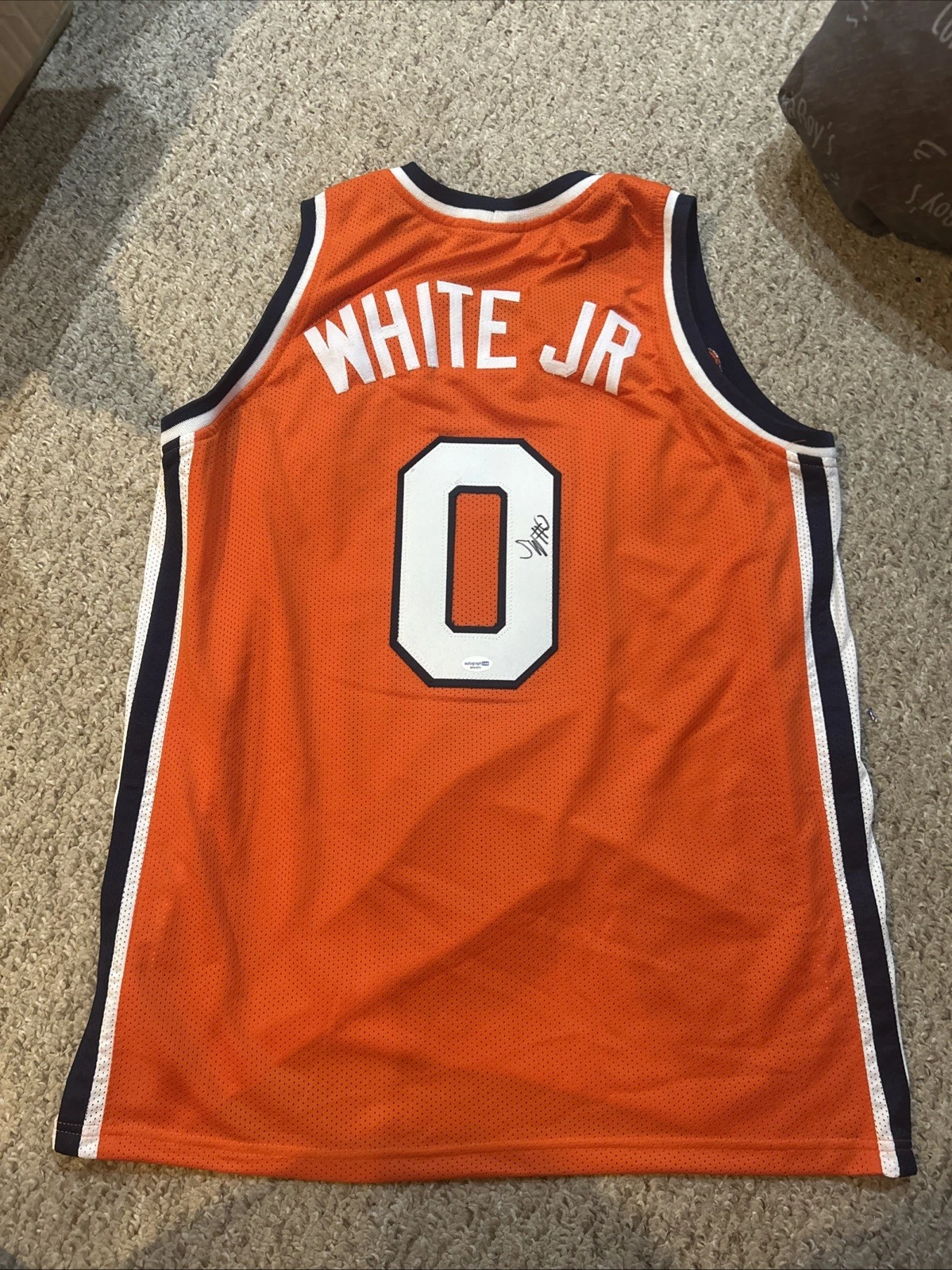 SYRACUSE ORANGE- SADIQ WHITE JR SIGNED AUTOGRAPH JERSEY ACOA BASKETBALL