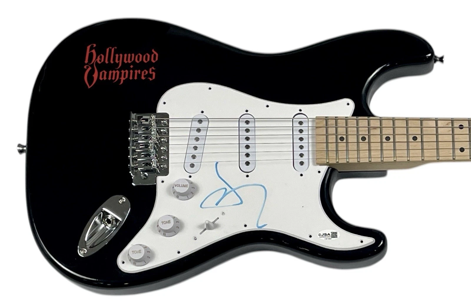 Johnny Depp Signed Autograph Electric Guitar Hollywood Vampires JSA COA