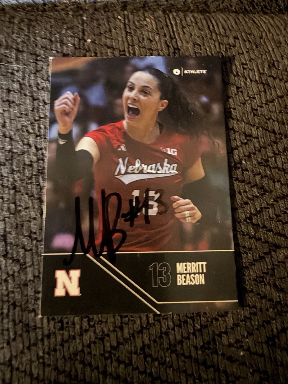 Merritt Beason Signed In Person Trading Card Autographed Volleyball