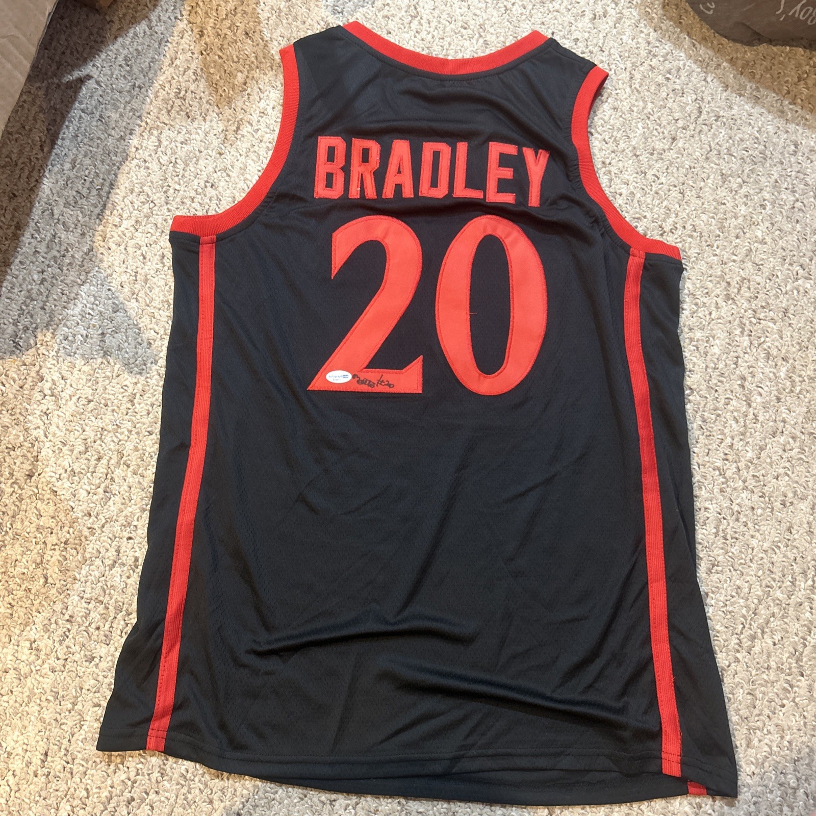 SAN DIEGO STATE AZTECS- MATT BRADLEY SIGNED AUTOGRAPH JERSEY ACOA BASKETBALL
