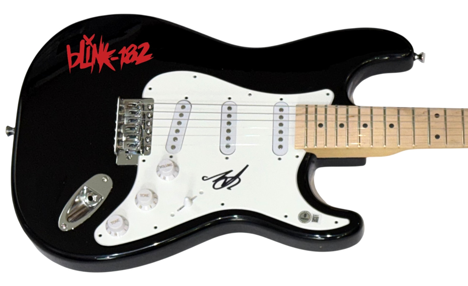 Mark Hoppus BLINK-182 Signed Autograph Electric Guitar Band Bassist Beckett COA