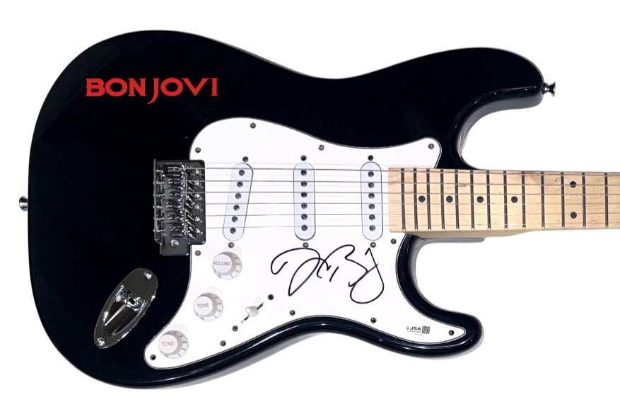 Jon Bon Jovi Signed Autograph Electric Guitar BON JOVI Band Singer JSA COA