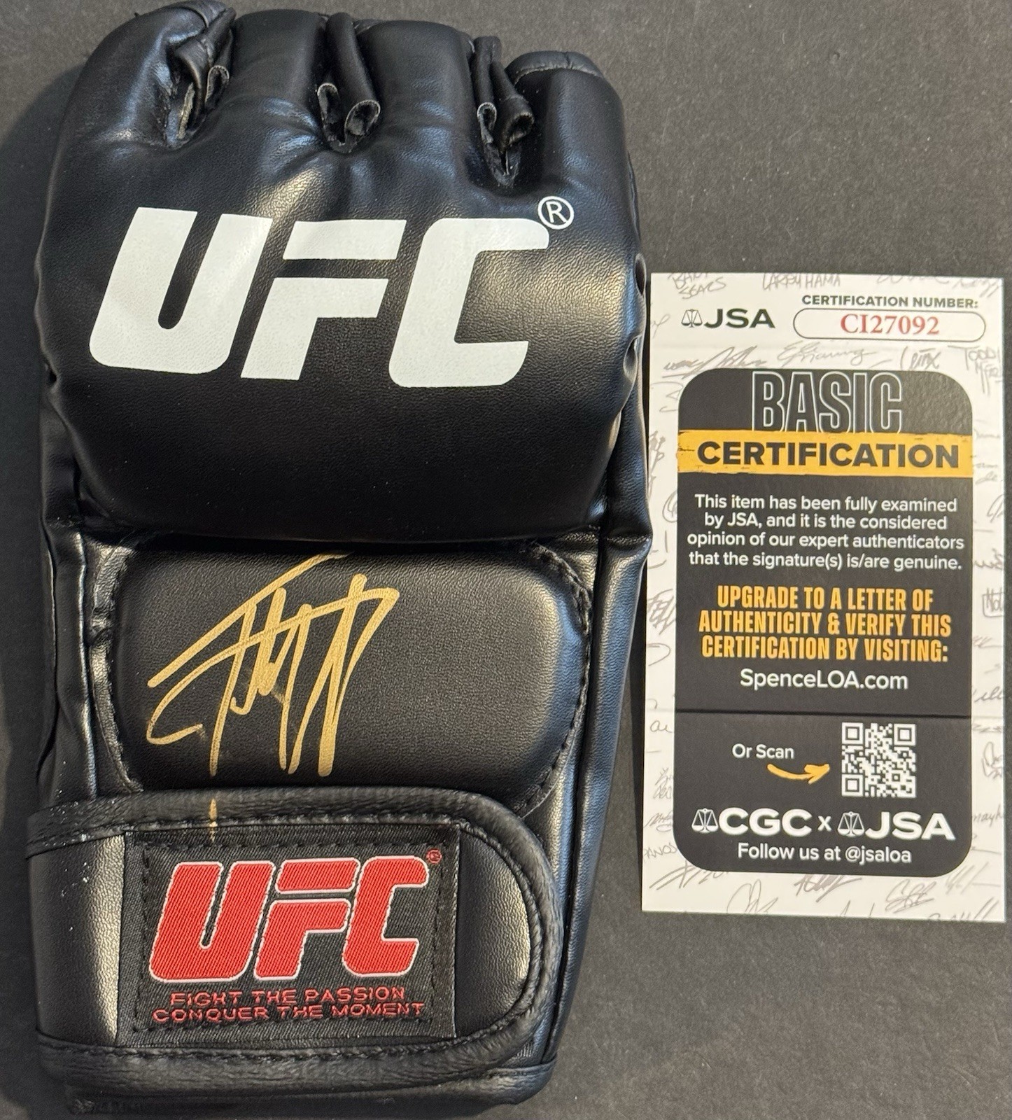 Tito Ortiz Signed Autographed UFC Fight Glove JSA COA Champion