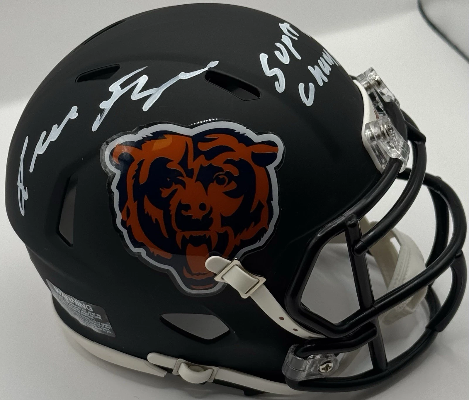 Leslie Frazier Signed Autographed Chicago Bears Mini Helmet PSA/DNA COA
