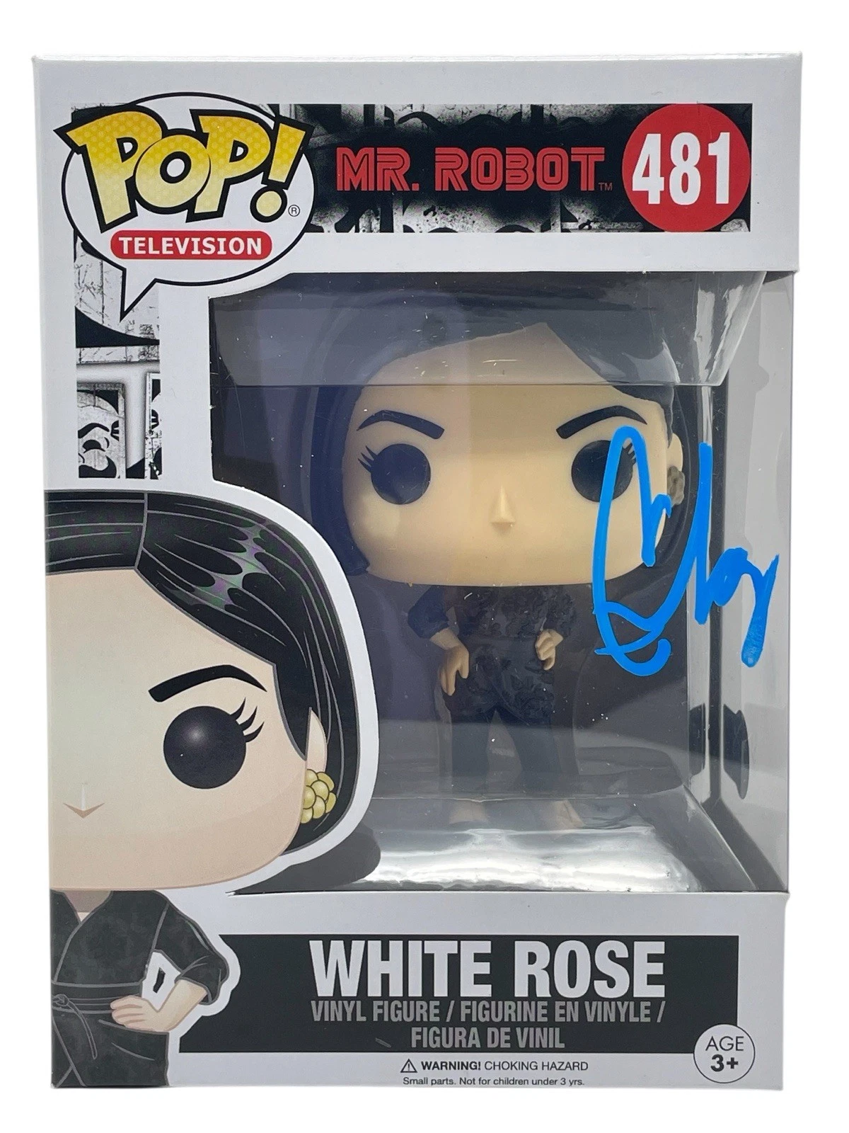 BD Wong Signed Mr. Robot White Rose Funko Pop #481 Autograph Figure Beckett COA