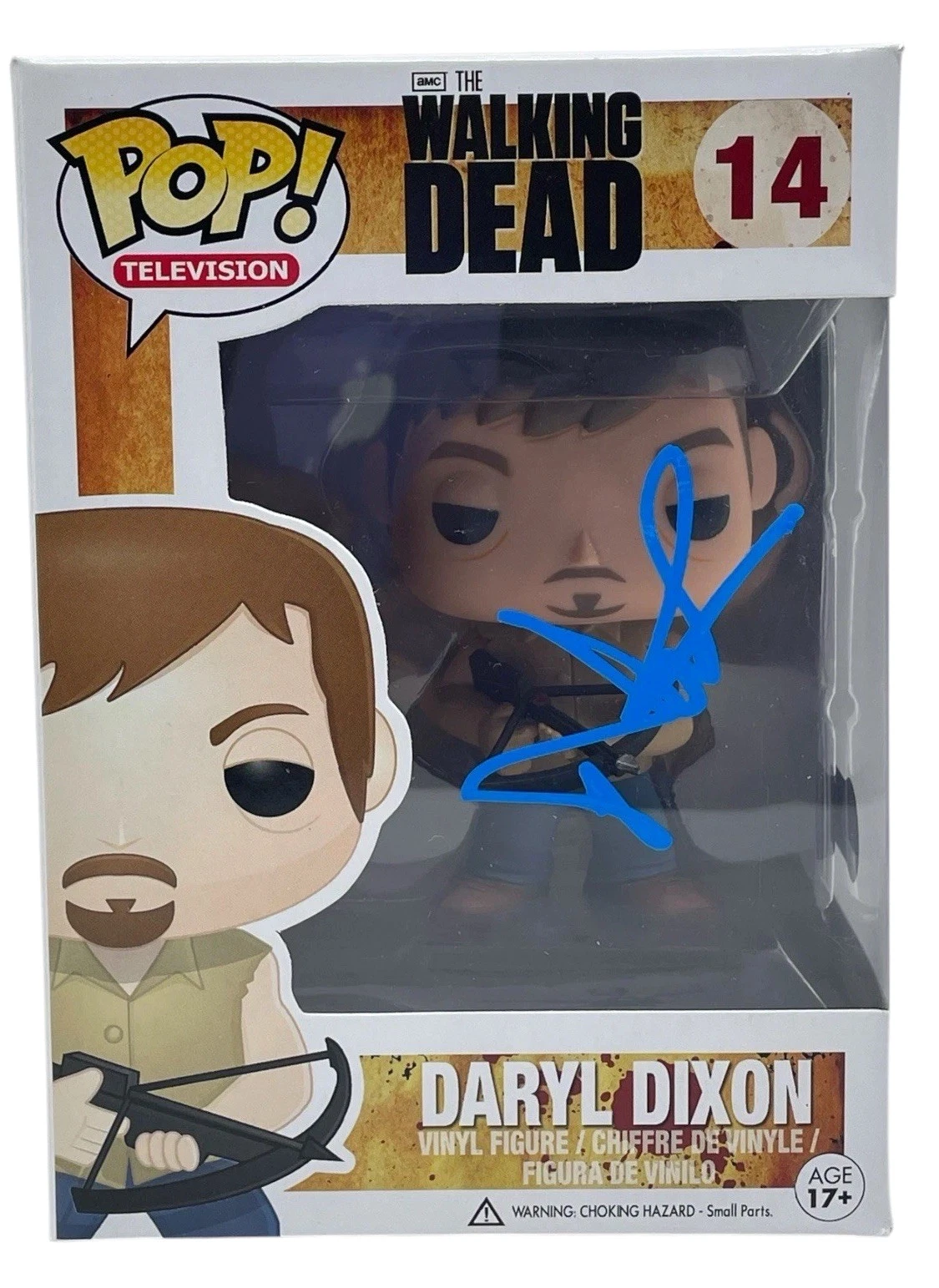 Norman Reedus The Walking Dead Signed Autograph Daryl Dixon Funko Pop 14 Beckett