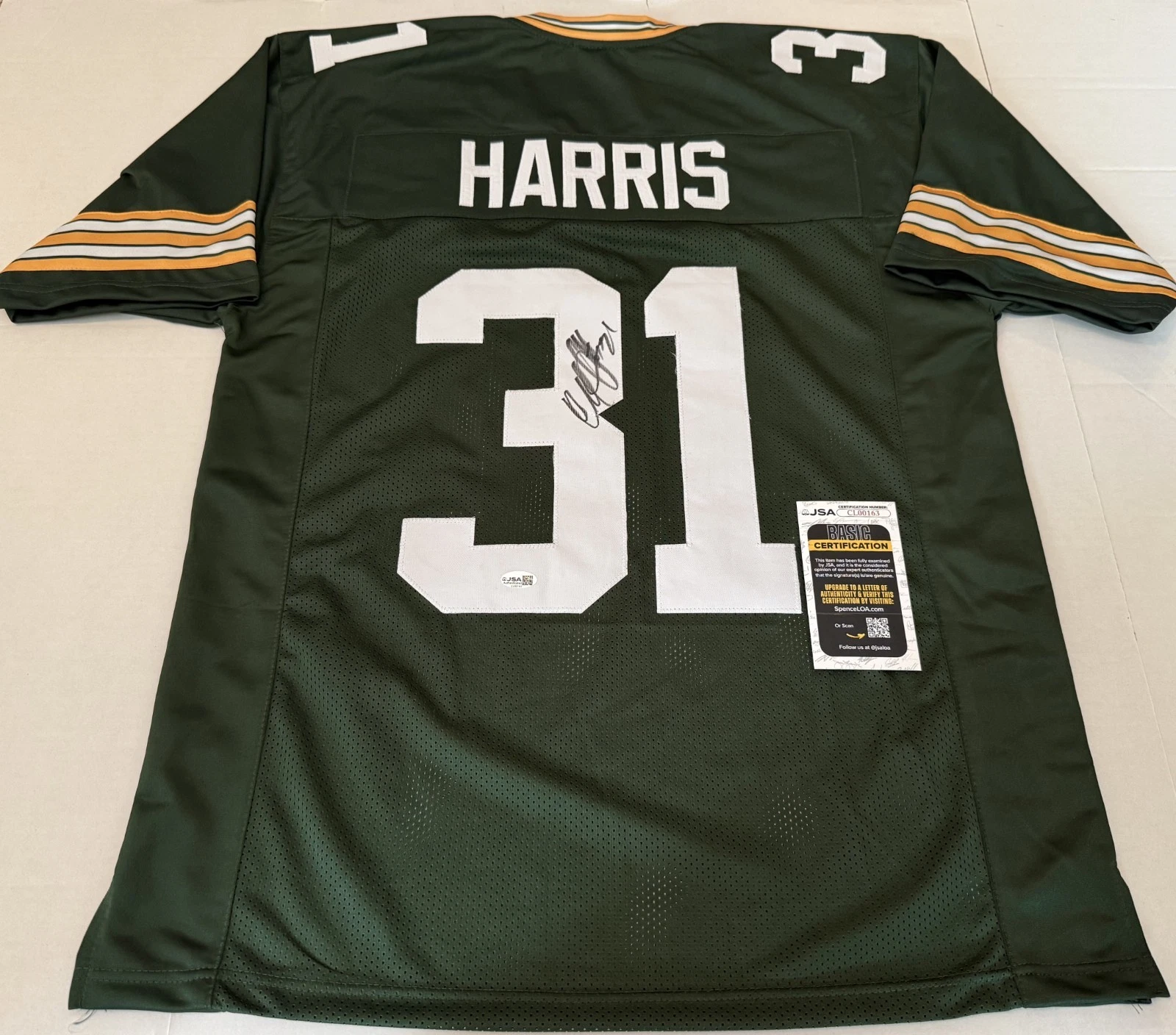 Al Harris Green Bay Packers signed Custom jersey autographed JSA