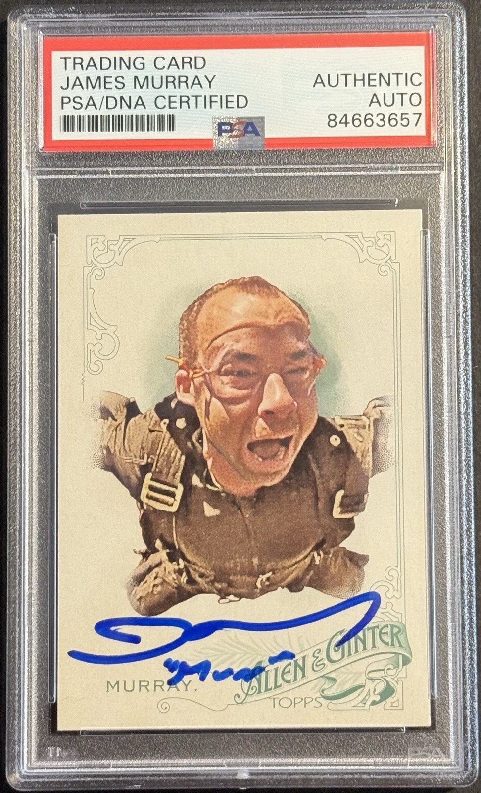 James Murray Mur Signed Auto 2015 Allen & Ginter Card Impractical Joker Slabbed