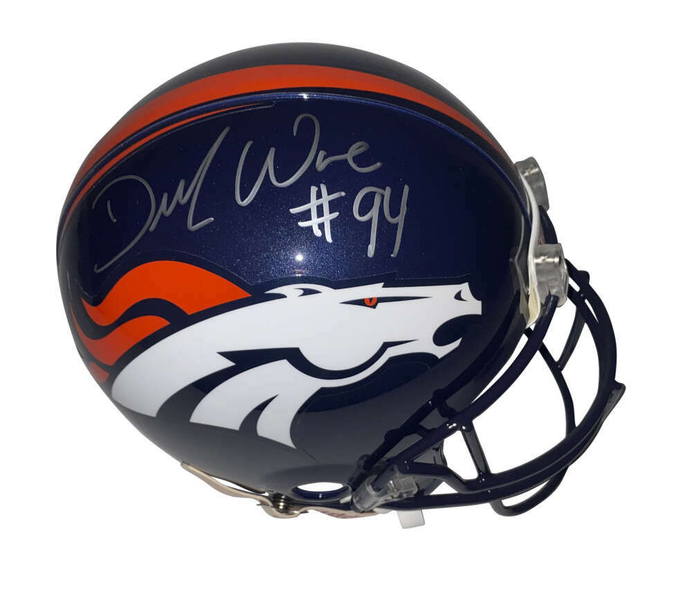 DeMarcus Ware Signed Auto Broncos Helmet PROLINE JSA