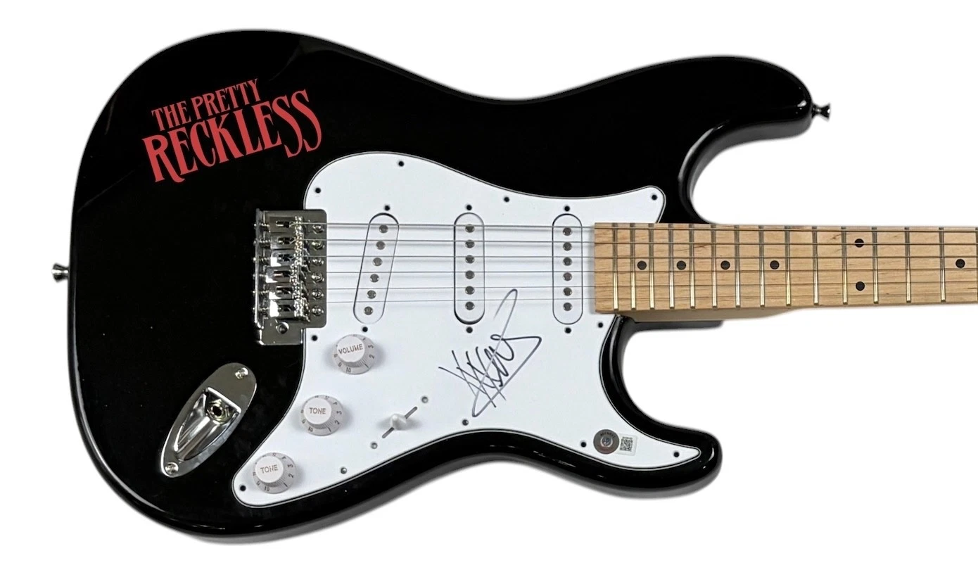 Taylor Momsen The Pretty Reckless Signed Autograph Electric Guitar Beckett COA