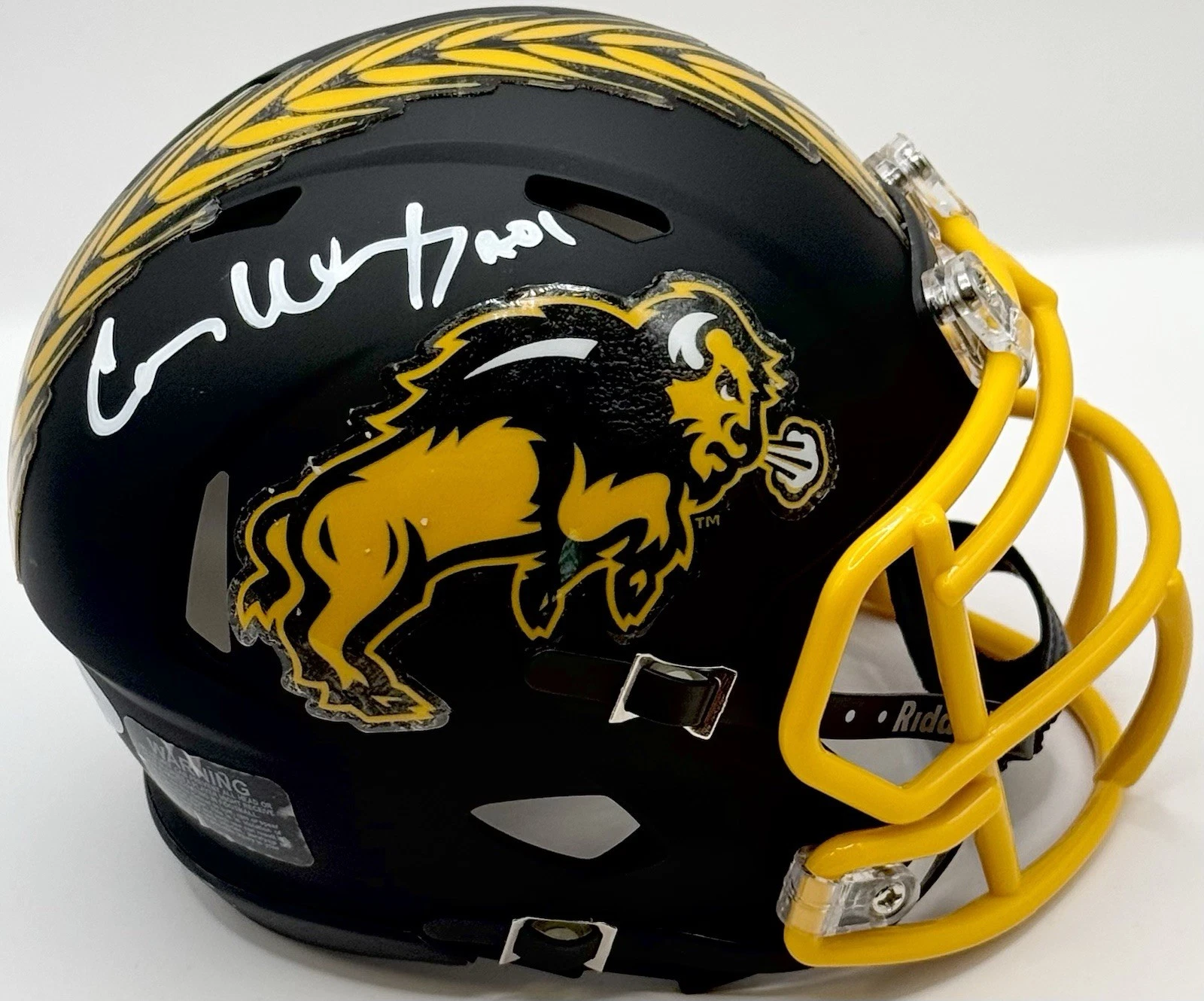 Carson Wentz Signed Autographed North Dakota State Bison Mini Helmet PSA/DNA COA