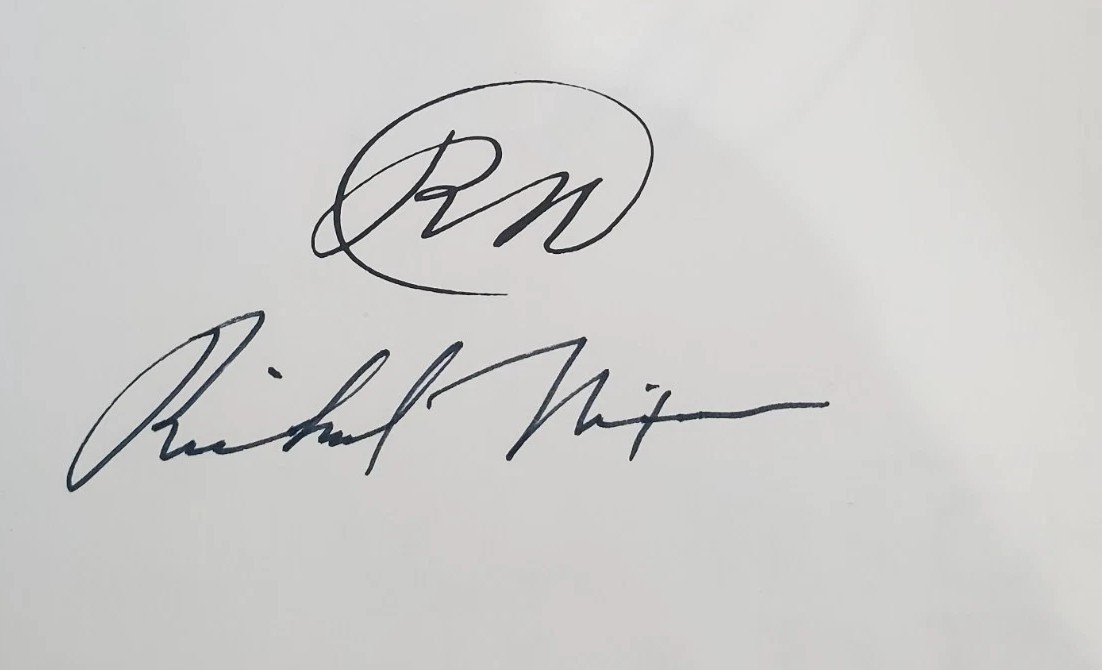 President Richard Nixon Signed RN 1st Edition Hardcover Book Beckett/BAS LOA