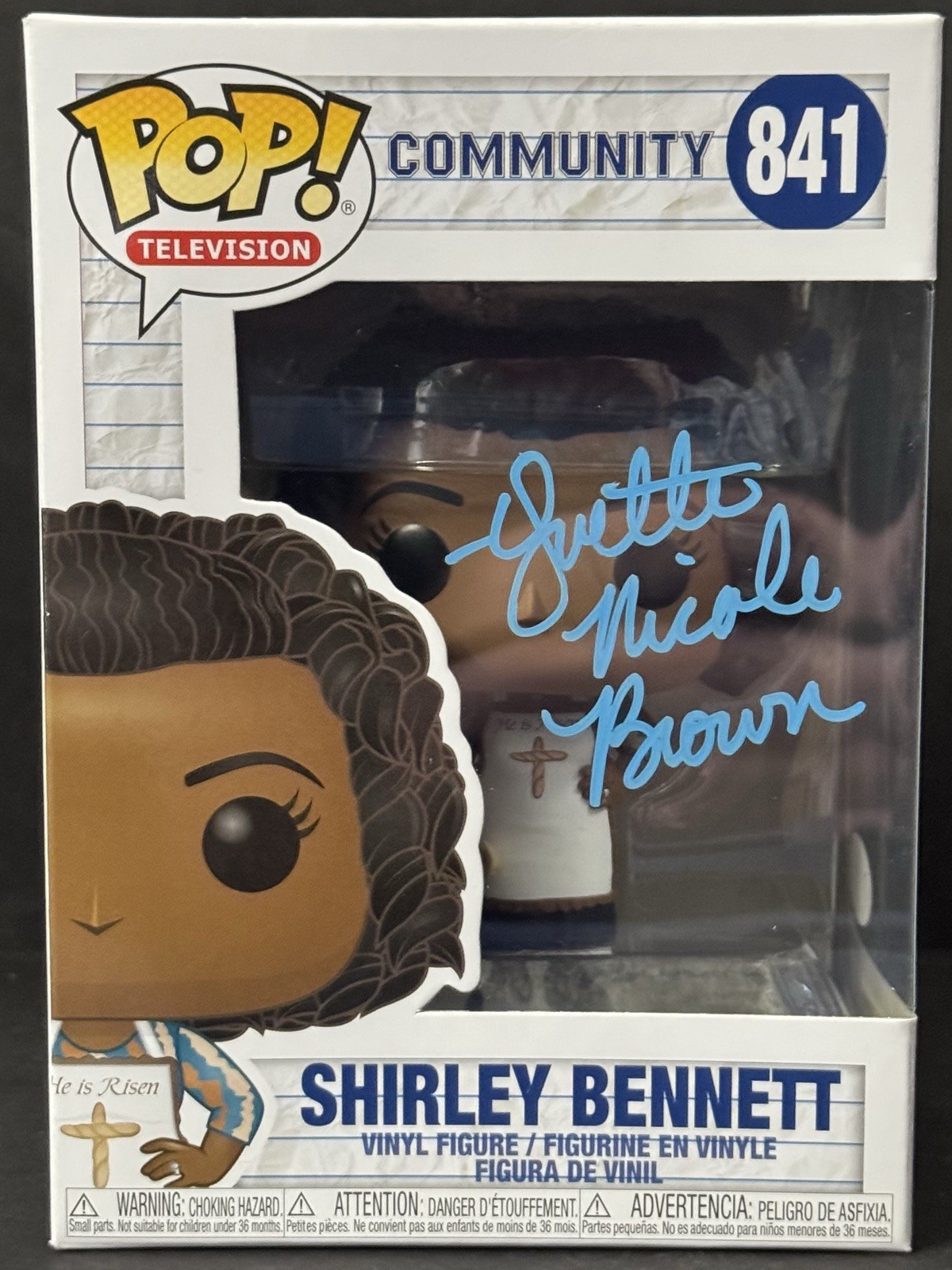 Yvette Nicole Brown Signed Autographed Community Shirley Brown Funko Pop Psa/Dna