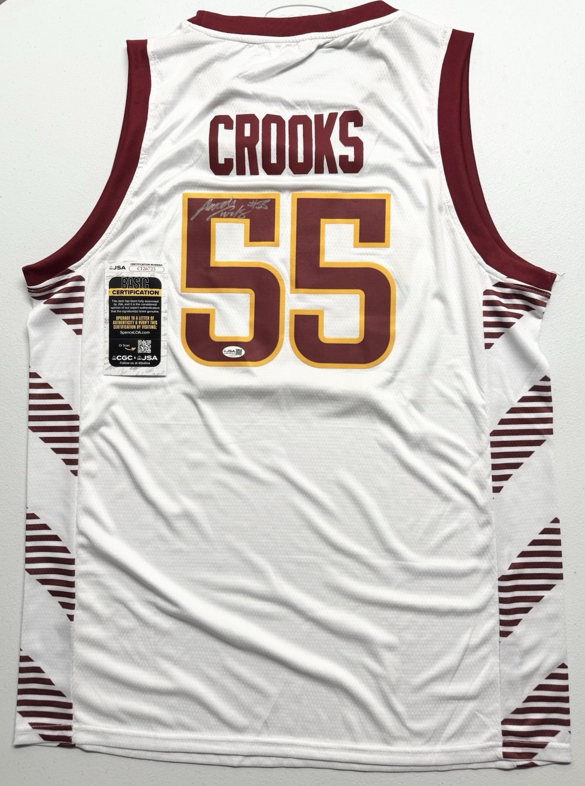 Audi Crooks Signed Autographed Iowa State Cyclones Jersey JSA COA
