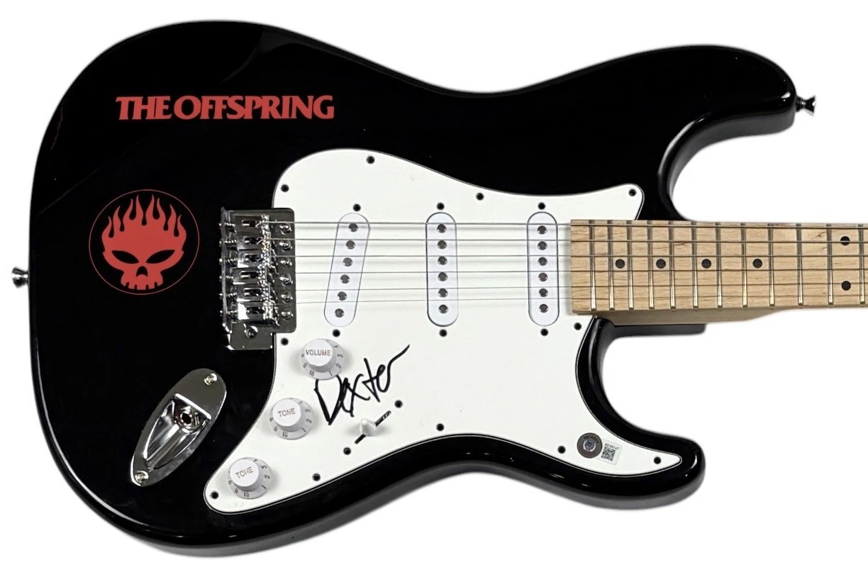 Dexter Holland THE OFFSPRING Signed Autograph Electric Guitar Singer Beckett COA