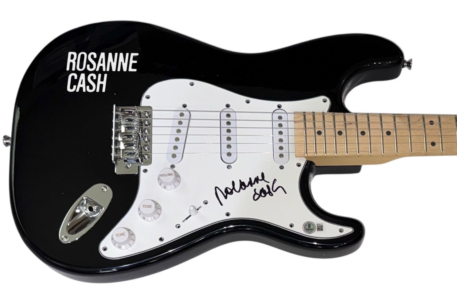 Rosanne Cash Signed Autograph Electric Guitar Johnny Cash's Daughter Beckett COA