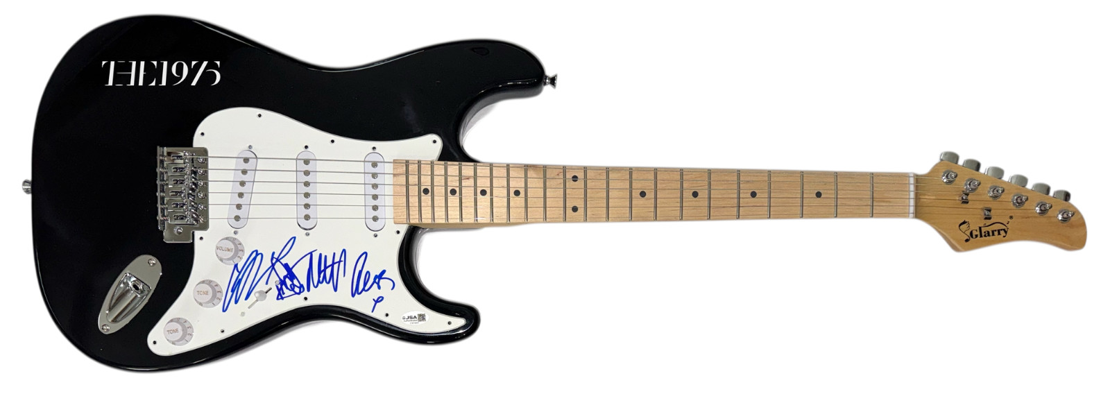 The 1975 Full Band Signed Autograph Electric Guitar Matty Healy x4 JSA COA