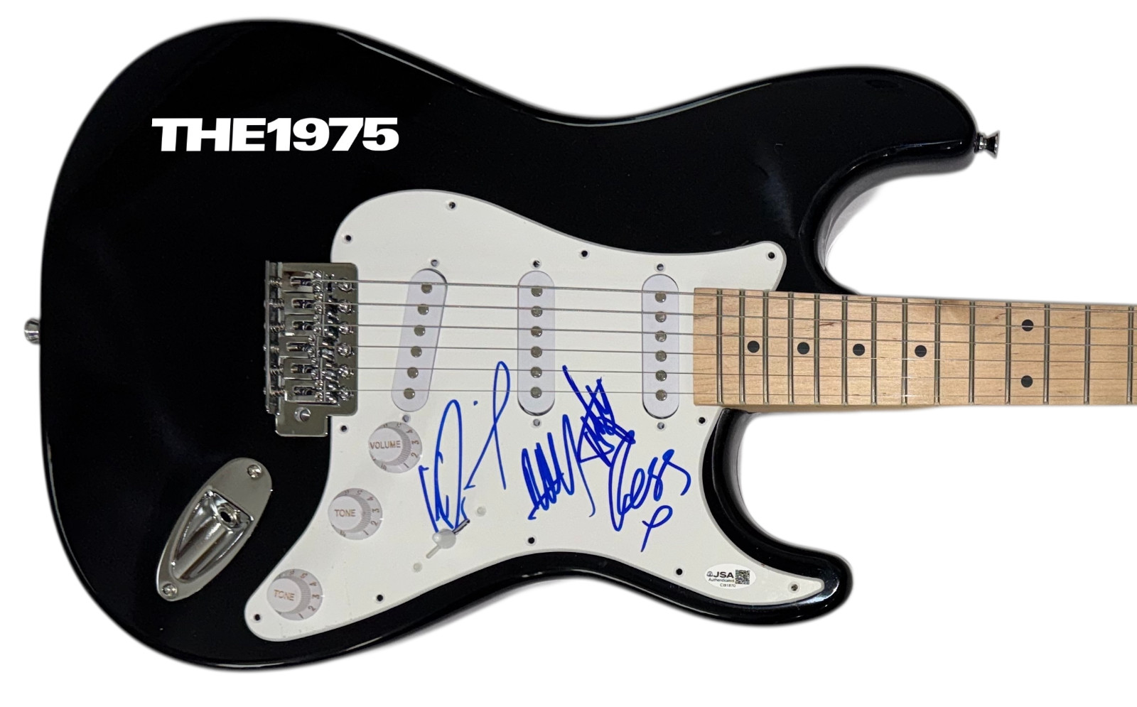 The 1975 Signed Autograph Electric Guitar Matty Healy Ross George Adam x4 JSA