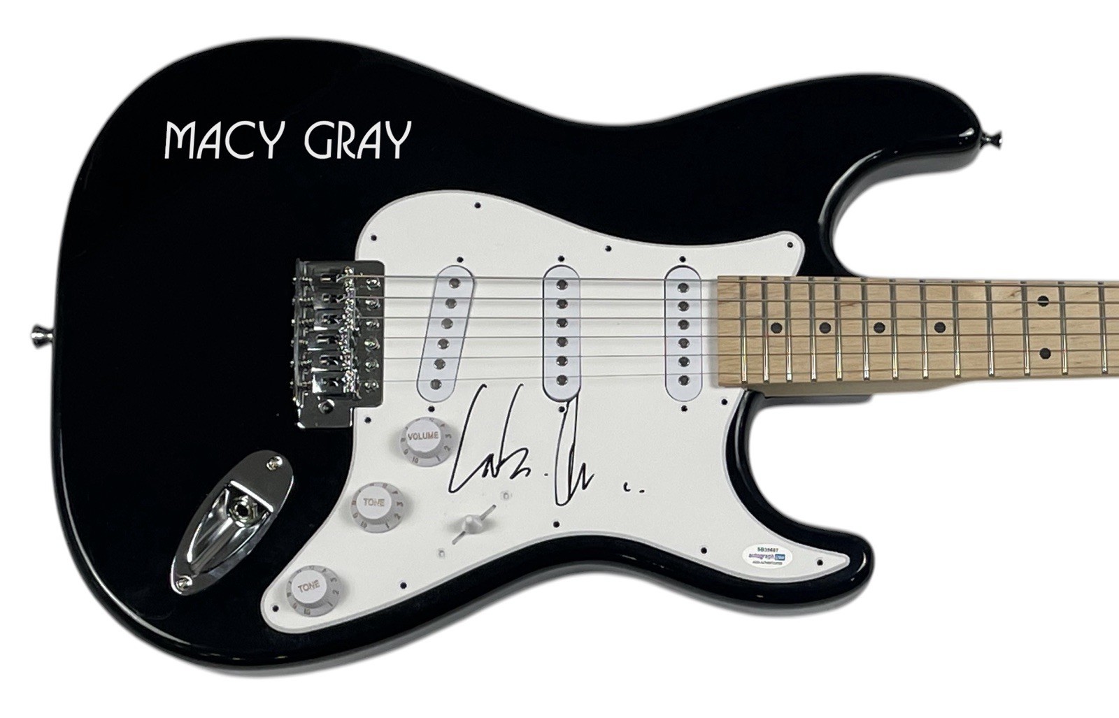 Macy Gray Signed Autograph Electric Guitar On How Life Is Singer I Try ACOA COA
