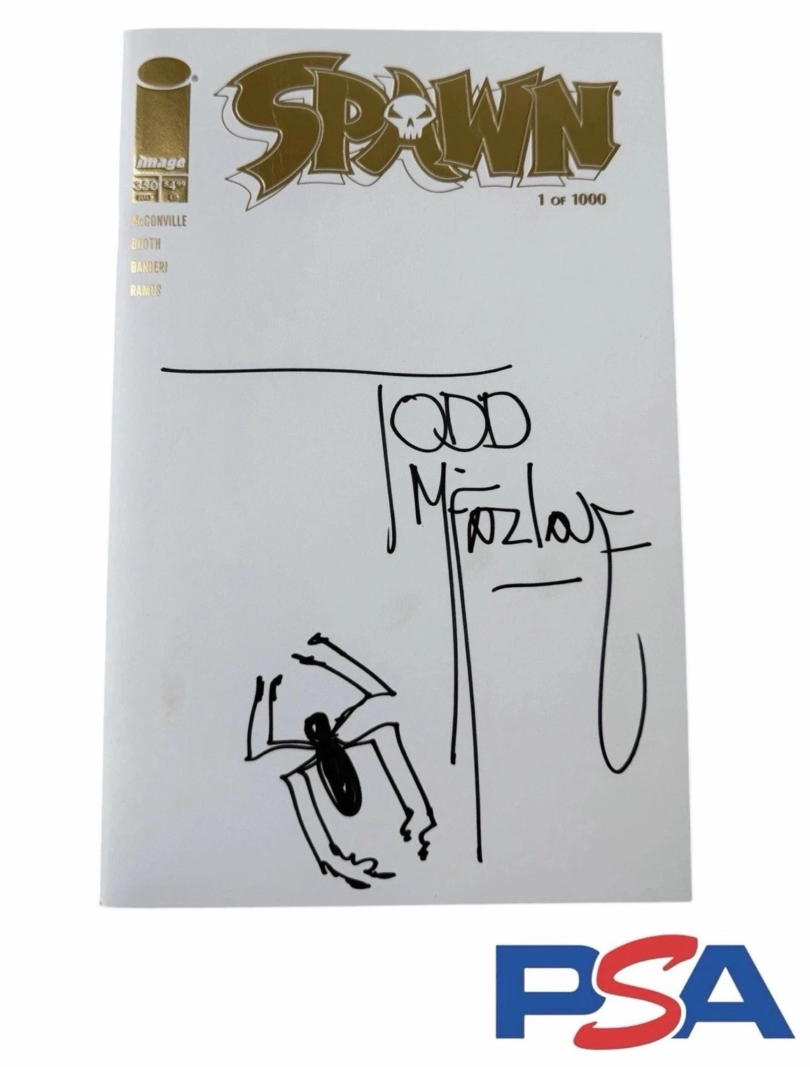 Todd McFarlane Signed Spawn #350 SDCC 2024 Gold Foil Comic /1000 PSA 10 AUTO LOA