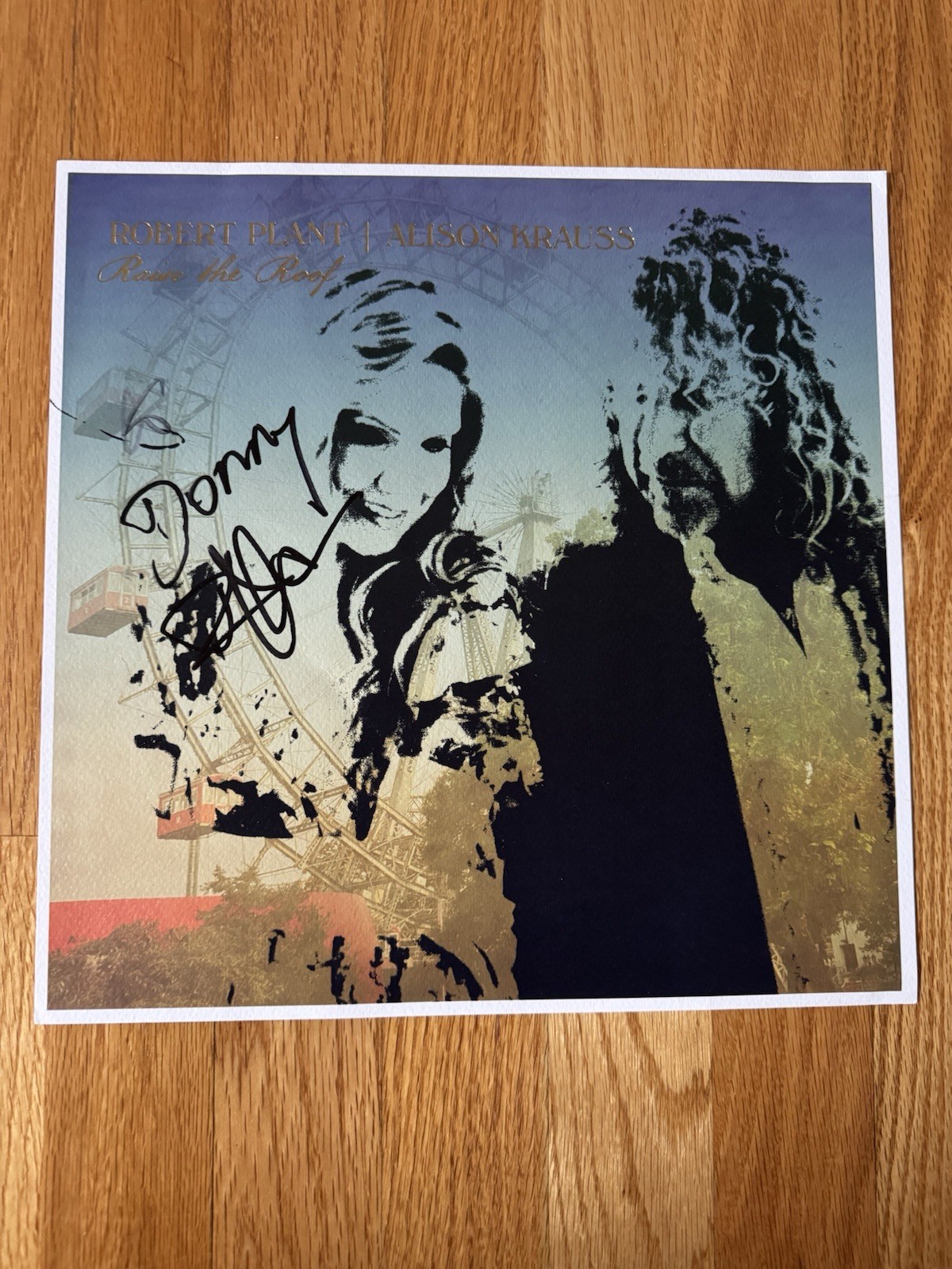 Robert Plant Signed Autographed Raise The Roof Album Flat LED Zeppelin Beckett