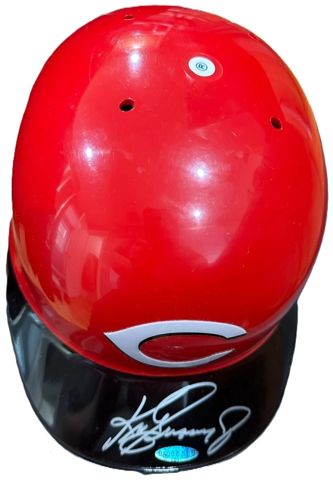 Ken Griffey Jr. Signed Full Size Game Cincinnati Reds Helmet Upper Deck UDA