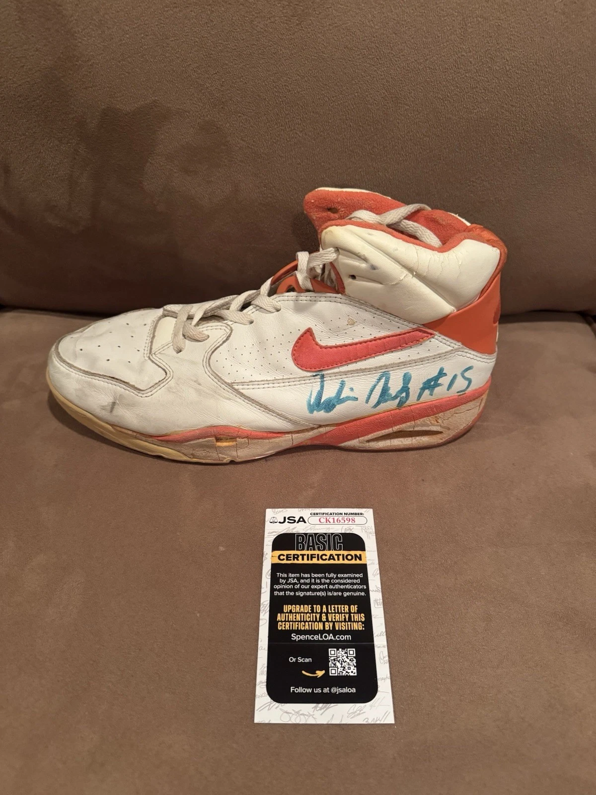 Personally Owned Adrian Autry Syracuse University Basketball Signed Shoe G/U JSA