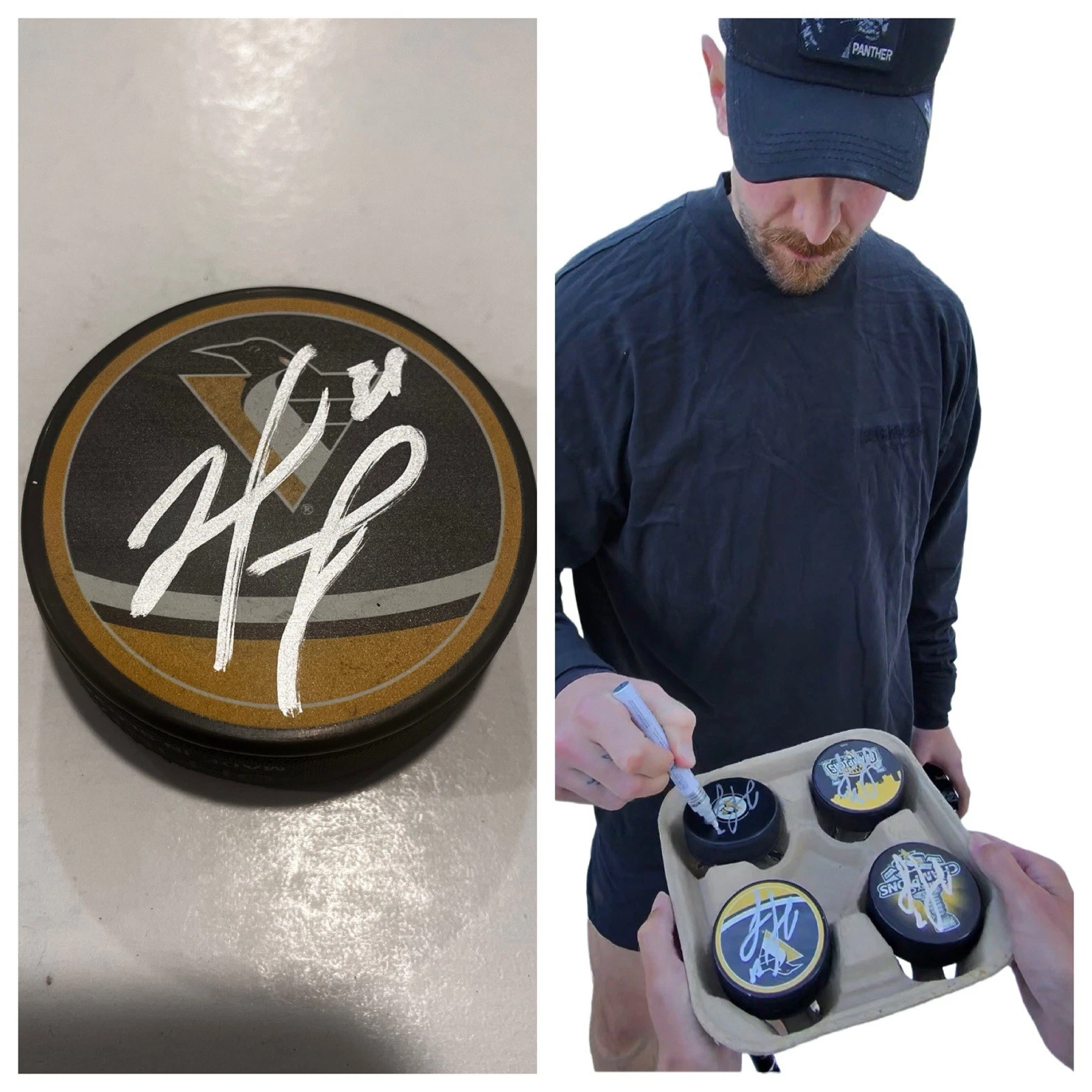 MATT MURRAY SIGNED PITTSBURGH PENGUINS HOCKEY PUCK W/ CASE COA