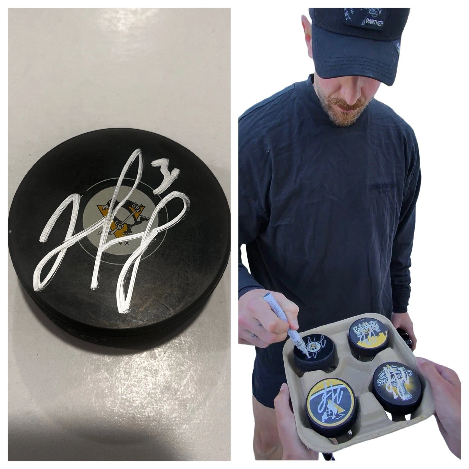 MATT MURRAY SIGNED PITTSBURGH PENGUINS HOCKEY PUCK W/ CASE COA