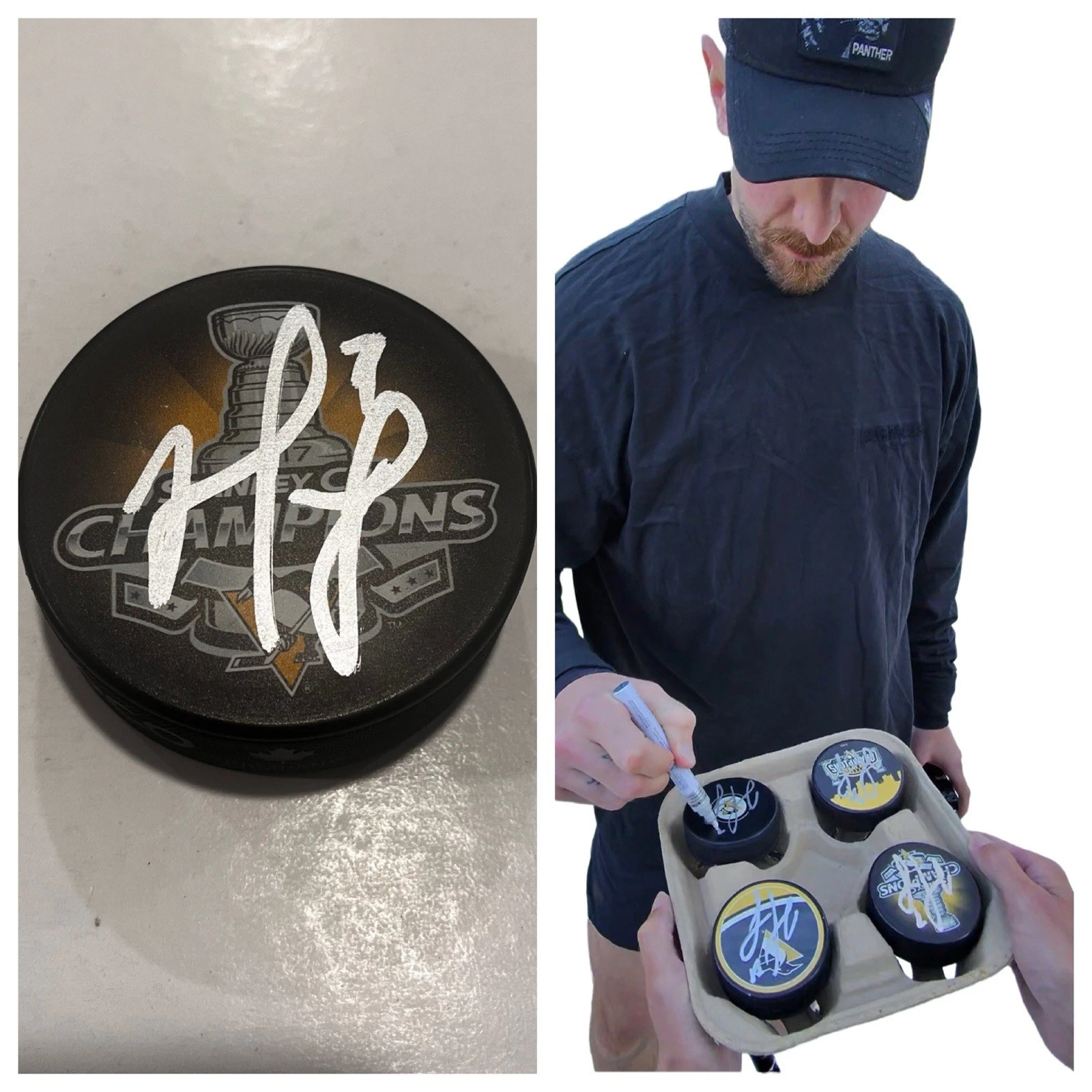 MATT MURRAY SIGNED PITTSBURGH PENGUINS 2017 STANLEY CUP HOCKEY PUCK W/ CASE COA