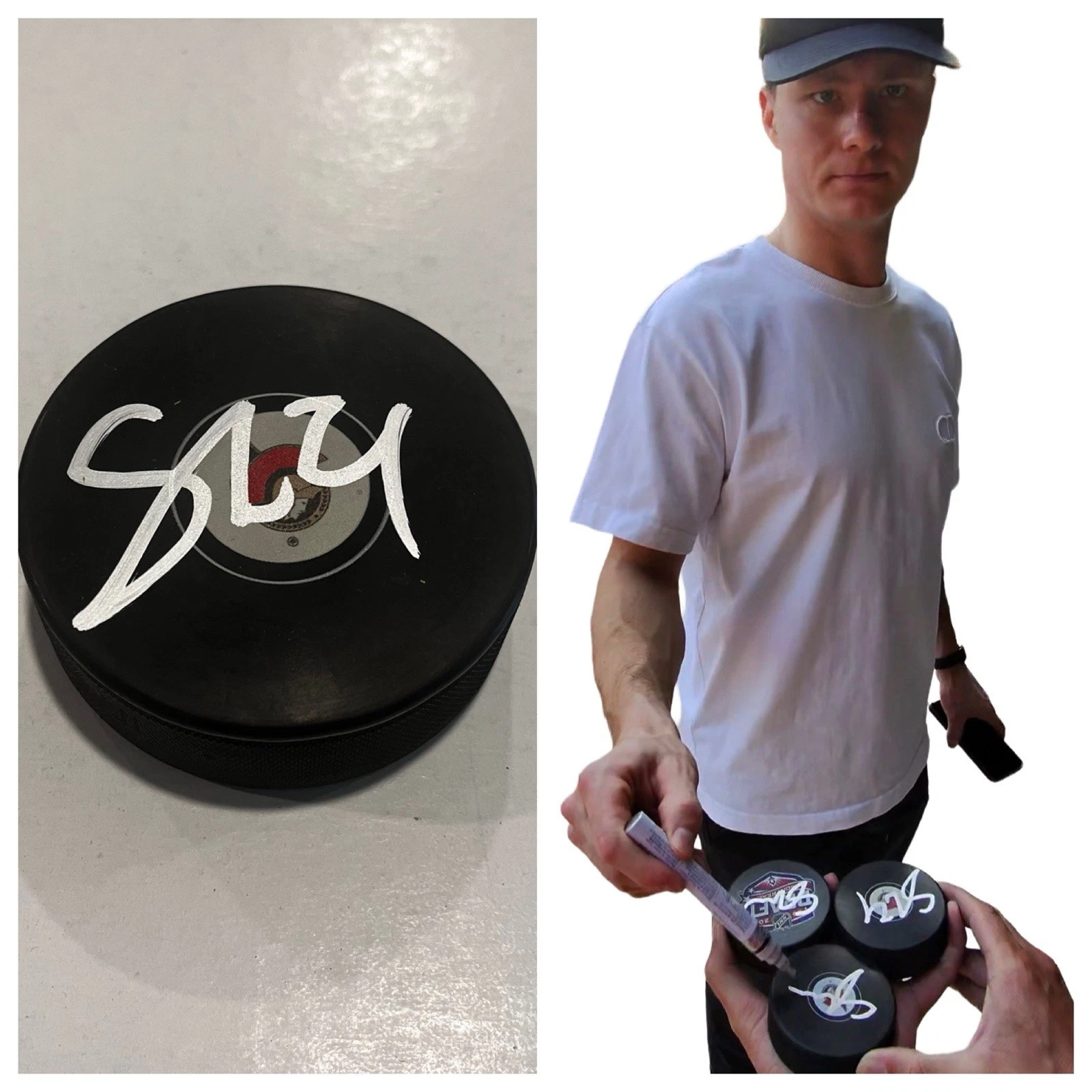 TIM STUTZLE SIGNED OTTAWA SENATORS HOCKEY PUCK W/ CASE COA