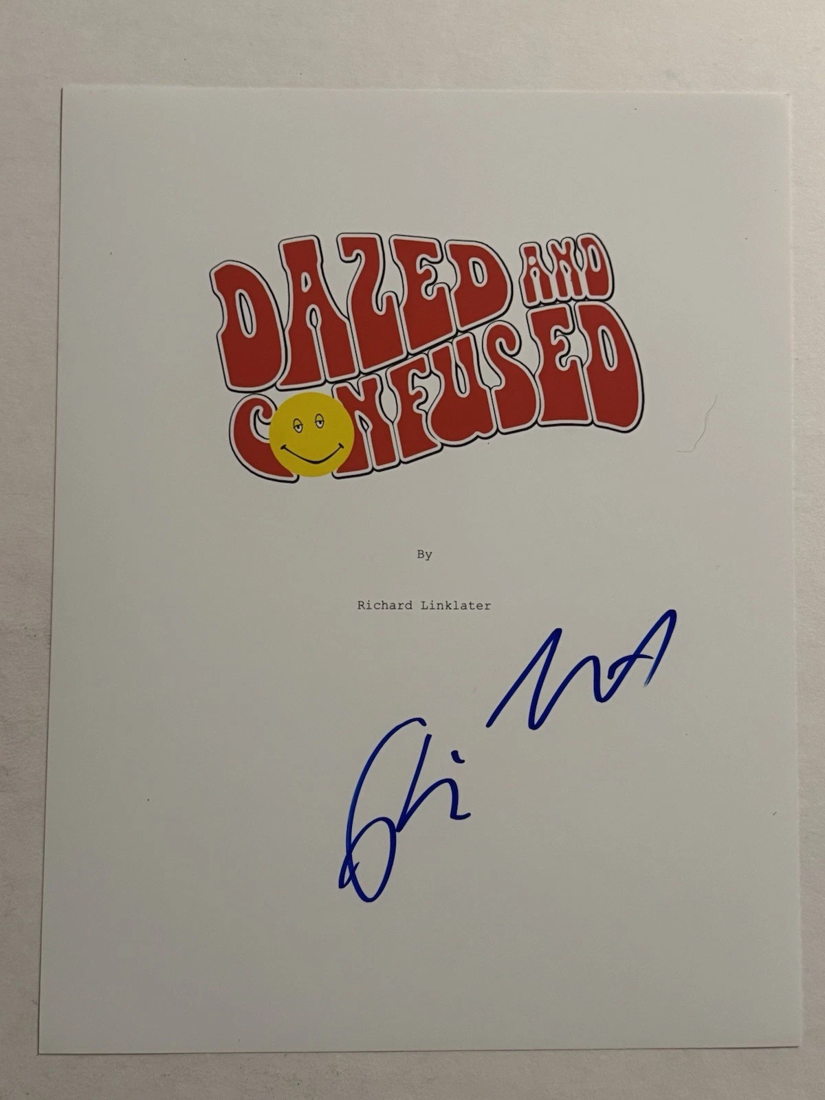 RICHARD LINKLATER SIGNED SCRIPT COVER AUTOGRAPH DAZED AND CONFUSED DIRECTOR COA