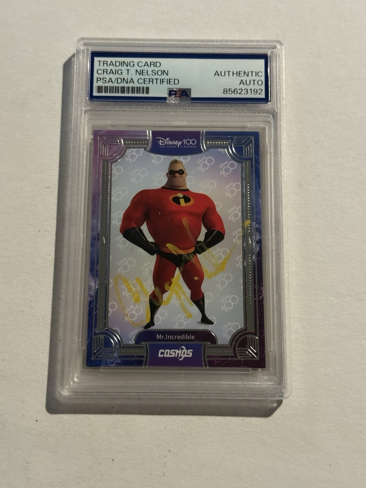 CRAIG T NELSON SIGNED AUTO RC Mr. Incredible 2023 Kakawow Cosmos Disney 100 PSA