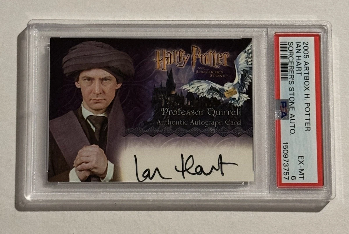 Ian Hart 2005 Harry Potter and the Sorcerer’s Stone Quirrell Artbox Auto PSA 6
